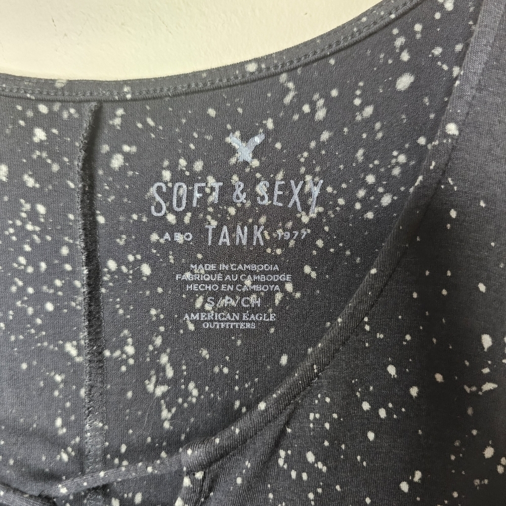 Soft & Sexy Tank Acid Wash V Neck Tank Size Small NWT - Picture 5 of 6
